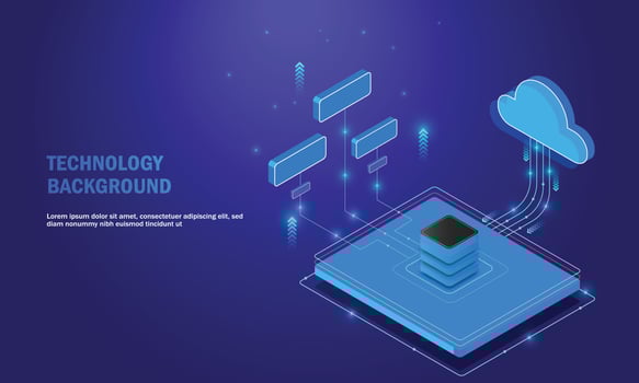 cloud services concept, file backup and saving, copy of file structure isometric vector , Database analysis processing.