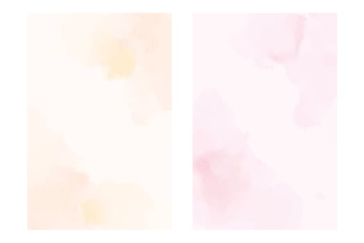 Pastel watercolor background collection vector