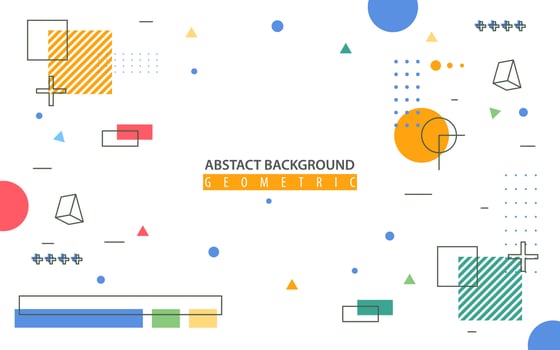 abstract geometric background, with simple and super bright colors, vector illustration eps 10