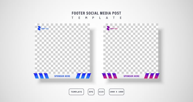 footnote social media post,style 2 background, eps 10 vector