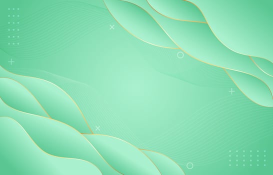 Abstract Mint Green Background Template vector