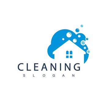Cleaning Service Logo Design Template vector