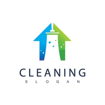 Cleaning Service Logo Design Template vector