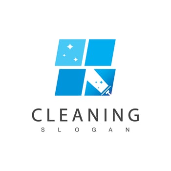 Cleaning Service Logo Design Template vector
