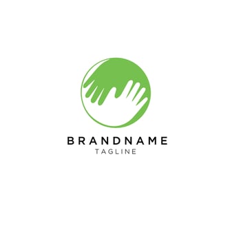 hands icon for business Initials Monogram logo vector