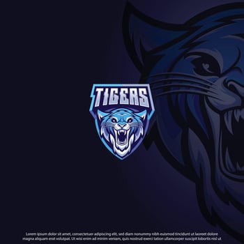 Tiger mascot best logo design good use for symbol identity emblem badge brand and more vector