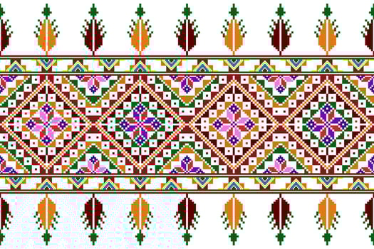Ikat abstract geometric ethnic textile seamless pattern design. Aztec fabric carpet mandala ornaments textile decorations wallpaper. Tribal boho native turkey textile traditional embroidery vector. vector