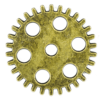 brass cog wheels on isolated background png