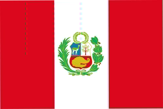 national flag of peru vector