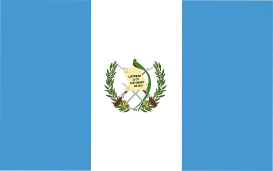 national flag of republic guatemala vector