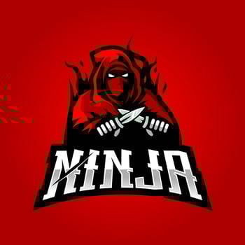 Ninja mascot logo vector