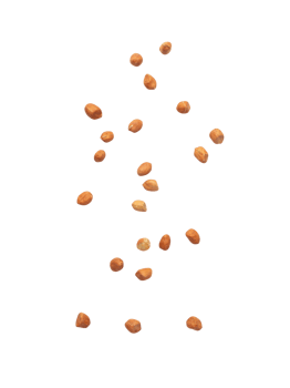 Falling peanuts cutout, Png file