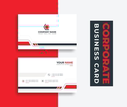 Business card Modern Creative style layout clean visiting card, abstract elegant clean colorful minimal professional corporate company business cards template design vector