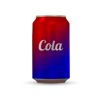 Drink aluminium can vector