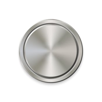 realistic metal button vector