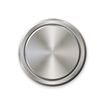 realistic metal button vector