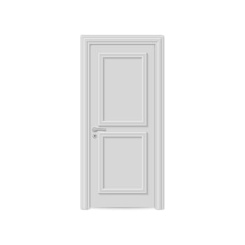 realistic door isolated on white background vector