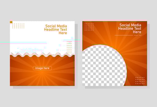 modern abstract social media post, re-editable design, vector eps 10
