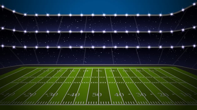 American football stadium vector
