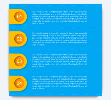 1,2,3,4 steps, timeline, infographics elements, labels vector