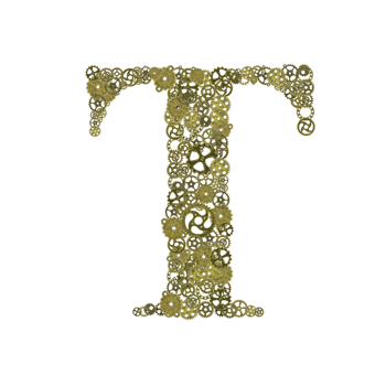 alphabet , gears arrangement shape of alphabet png