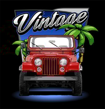 classic suv vector
