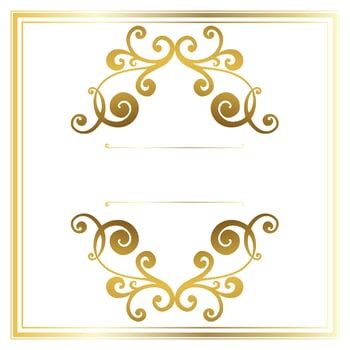 Vector damask vintage baroque scroll ornament swirl. Victorian monogram heraldic shield swirl.Retro floral leaf pattern border foliage antique  acanthus calligraphy engraved tattoo. Tile decor element