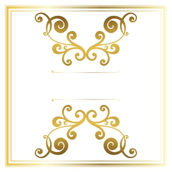 Vector damask vintage baroque scroll ornament swirl. Victorian monogram heraldic shield swirl.Retro floral leaf pattern border foliage antique  acanthus calligraphy engraved tattoo. Tile decor element