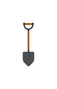 A shovel on a white background vector