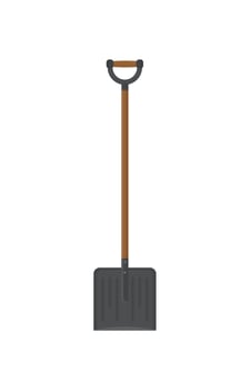 A shovel on a white background vector