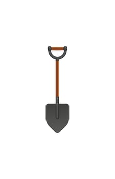 A shovel on a white background vector