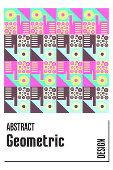 geometric vector design with bright coloring