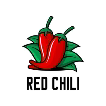 RED CHILI HOT vector