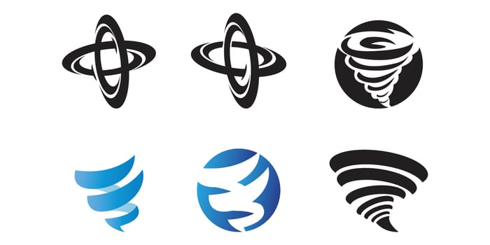tornado free vector icon logo
