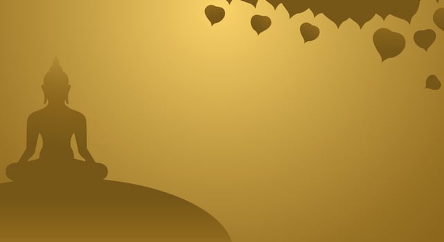 background for makha bucha day ,Vesak Day, Atthami Puja, Asanha Bucha. vector