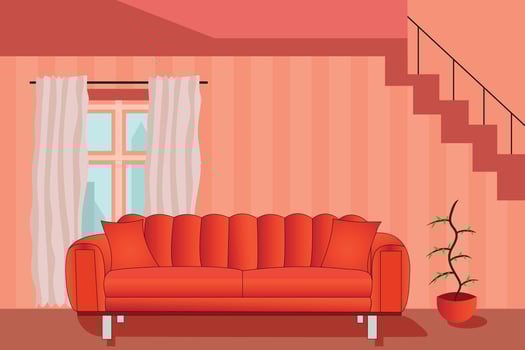 Living Room Landscape Design vector