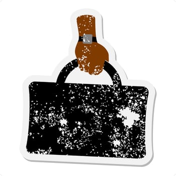 grunge sticker icon vector