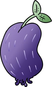 gradient cartoon of a sprouting bean vector