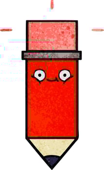 retro grunge texture cartoon pencil vector