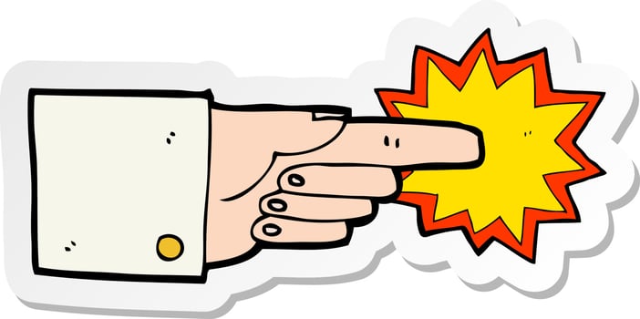 sticker of a bam  Business point vector