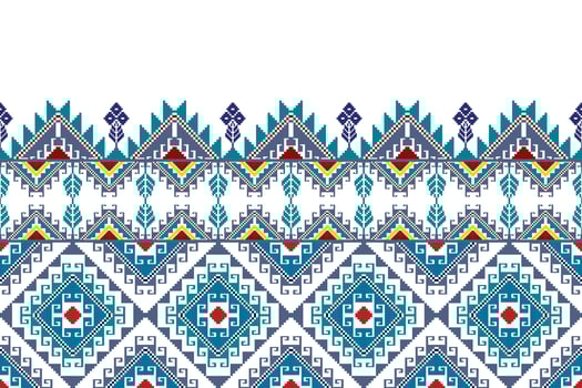 Tartreez Palestinian abstract geometric ethnic textile pattern design. Aztec fabric carpet mandala ornaments textile decorations wallpaper. Tribal boho native seamless textile traditional embroidery vector