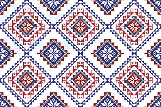 Tartreez Palestinian abstract geometric ethnic textile pattern design. Aztec fabric carpet mandala ornaments textile decorations wallpaper. Tribal boho native seamless textile traditional embroidery vector