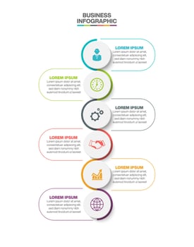 Presentation business infographic template vector