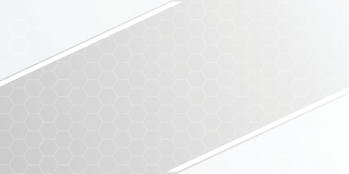 Abstrect white background with hexagon. vector