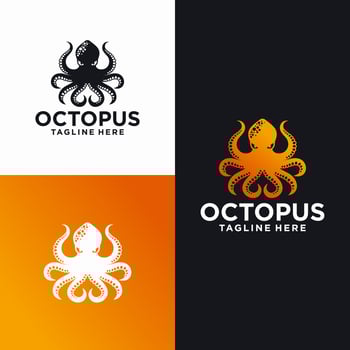 Octopus Logo Vector Template