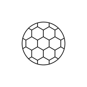 Football Thin Line Icon Vector Illustration Logo Template. Suitable For Many Purposes.