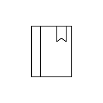 Book, Read, Library, Study Thin Line Icon Vector Illustration Logo Template. Suitable For Many Purposes.