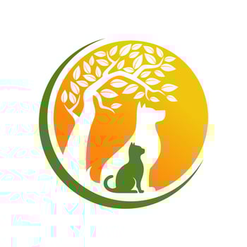 Veterinary logo, Cat and dog logo design, Pet Care, vet clinic logo, pet clinic. vector