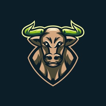 bull e sport logo for your team gaming vector
