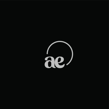 AE initials logo monogram vector